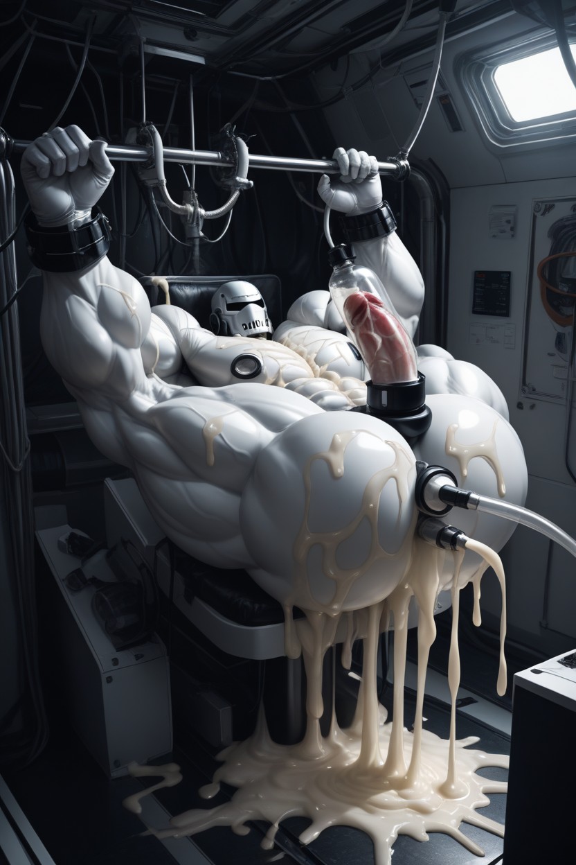 White Skin, Sperm Tank, Cum On Stomach 게이 AI 포르노