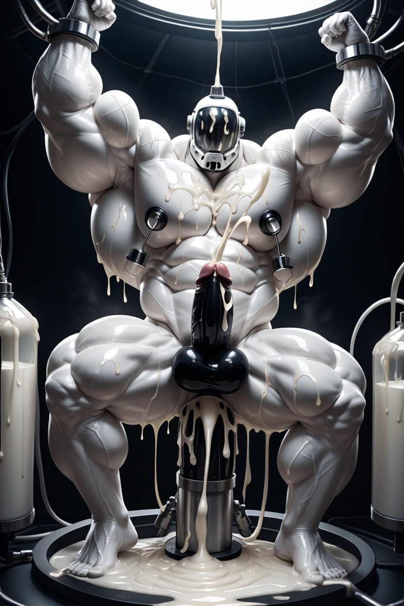 Rubber Ass, Large Pecs, Digital Face 게이 AI 포르노