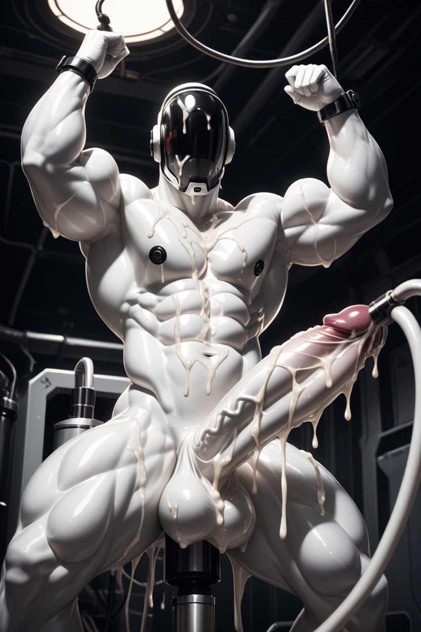Cum On Abs, Cum Everywhere, Silicone Skin AI Gay Porn