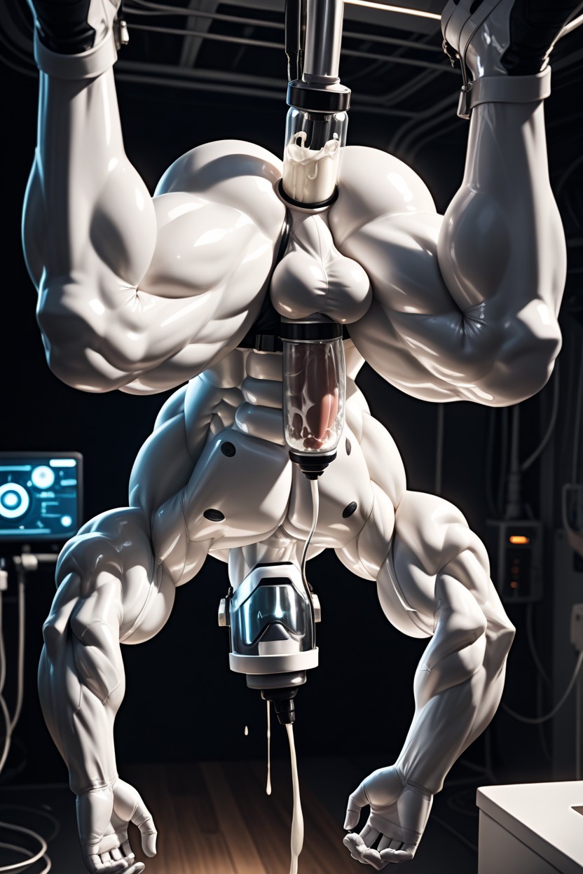 Milking Machine, Hard Cock, Large Pecs AI同性戀黃片