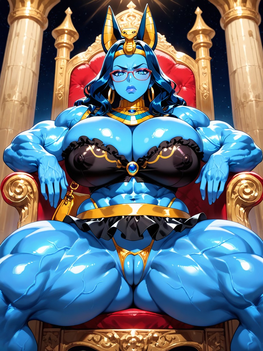 Muscle Shoulders, Rounded Massive Bimbo Breasts, Muscle Delts AI Gay Porn