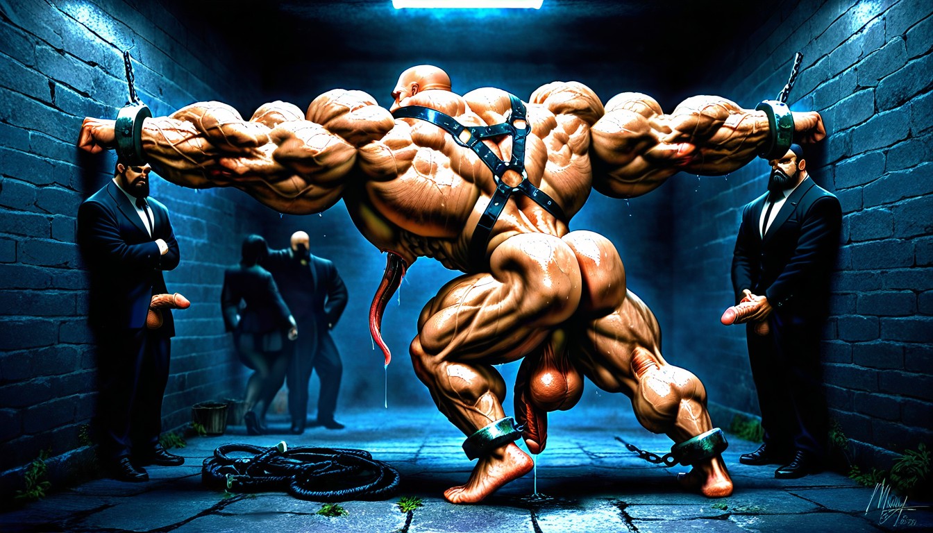 Muscular Pecs, Caveman, Hyper Calves 게이 AI 포르노