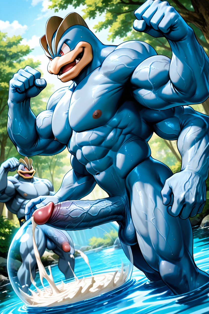 Massive Veiny Cock, In A World Of Pokémon, 川 ゲイAIポルノ