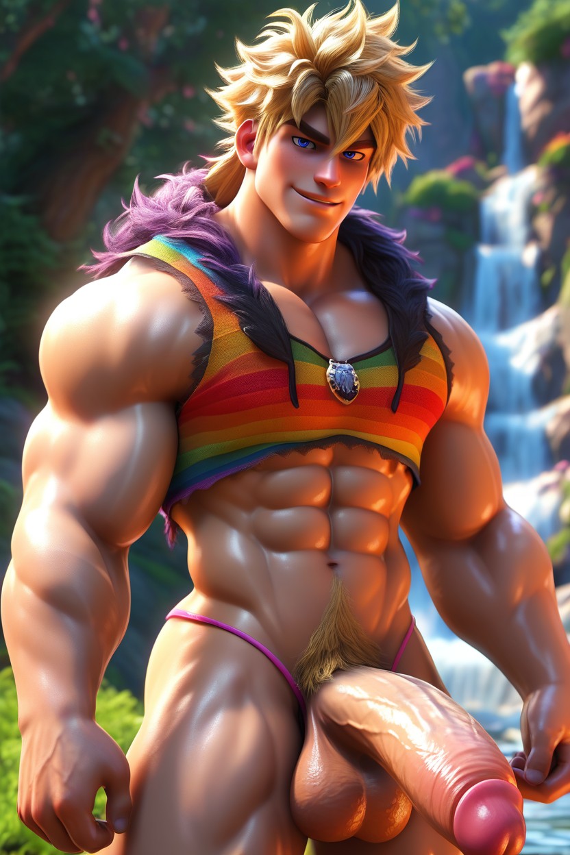 Round Pecs, Horny, 20+ AI Gay Porn