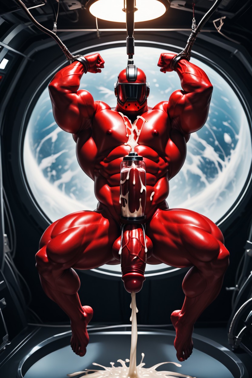 Cum On Pecs, Cum On Chest, Cum Covering Everything AI Gay Porn