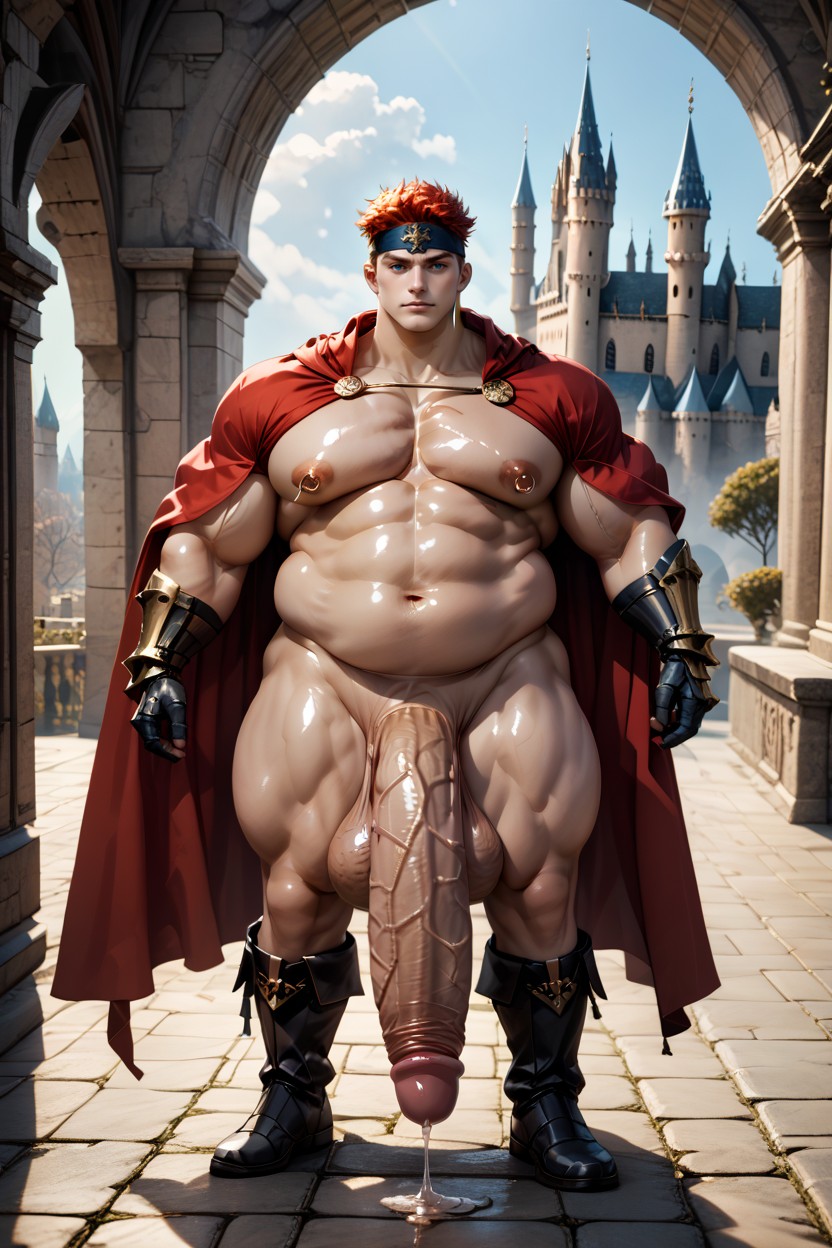Cosplay, Hyper Erect Nipples, Short Length AI Gay Porn