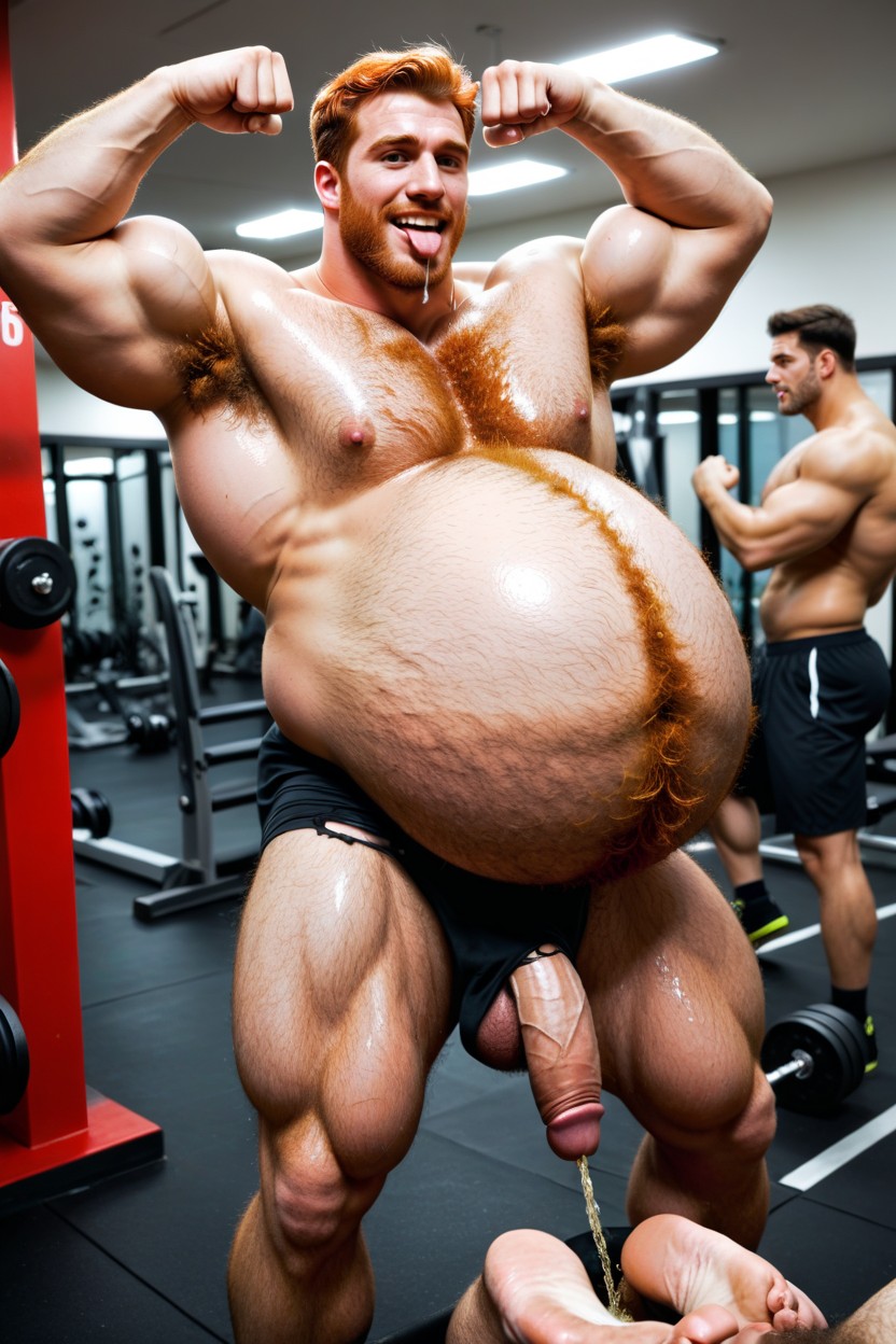 Gigantic, Extreme Hyper Piss Shooting From Cock, Highly Detailed AI Gay Porn