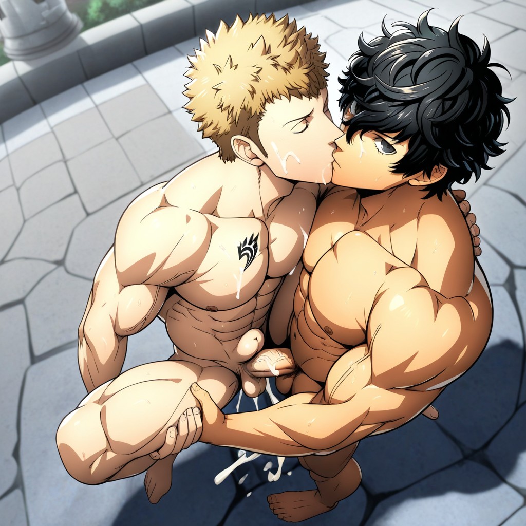 Detailed, Carrying Sex, Bottom Has Leg Up AI Gay Porn
