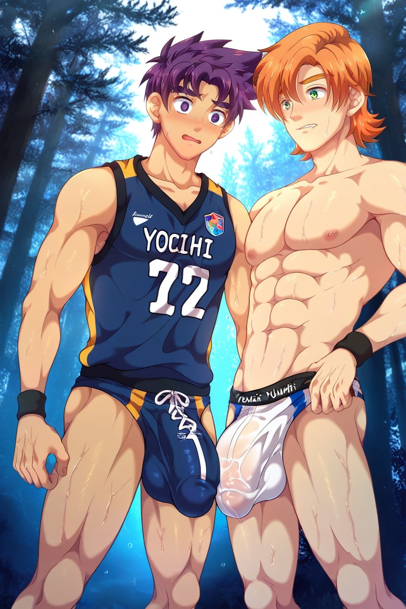 Gigantic, Sweaty, Naked AI Gay Porn