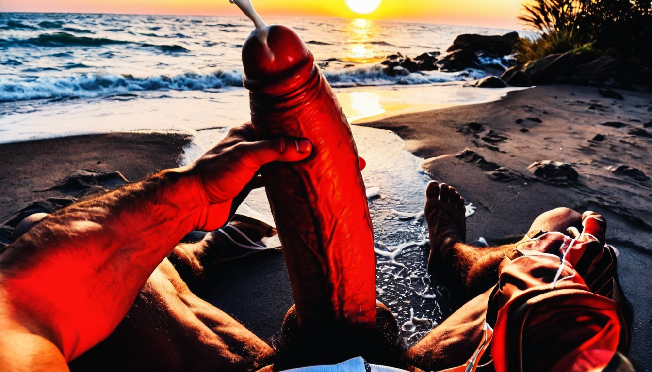 Pubic Hair, Huge Veiny Girthy African Cock, Amusement Park AI Gay Porn