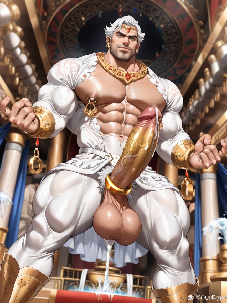 Growing Massive Hyper Thick Girth Vascular Uncut Veiny_penis, Excessive_white_male_pubic_hair, Bara Drayden Kyorzart Male Pokemon AI Gay Porn