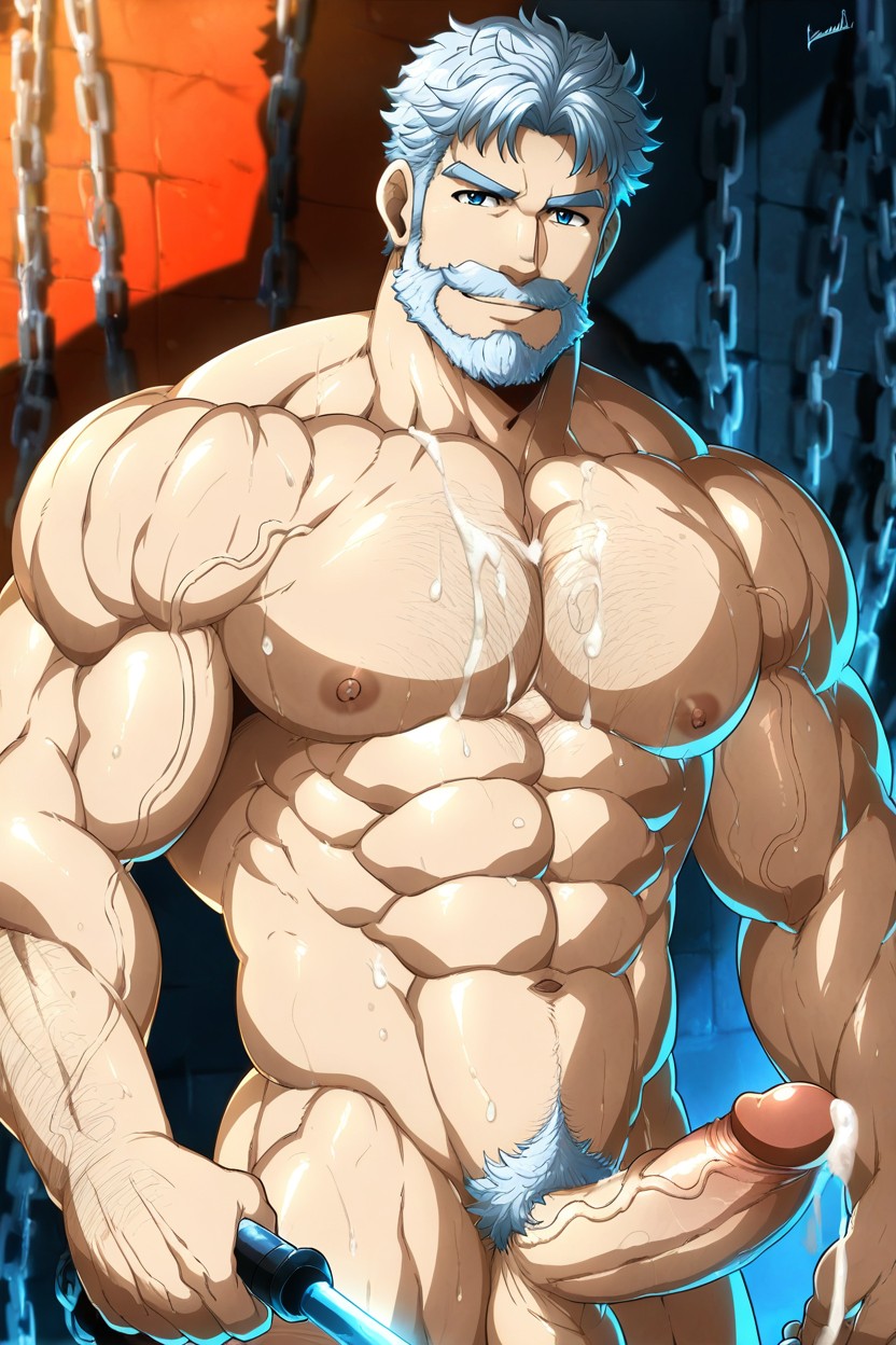 Chain, Weapon, Navel 게이 AI 포르노