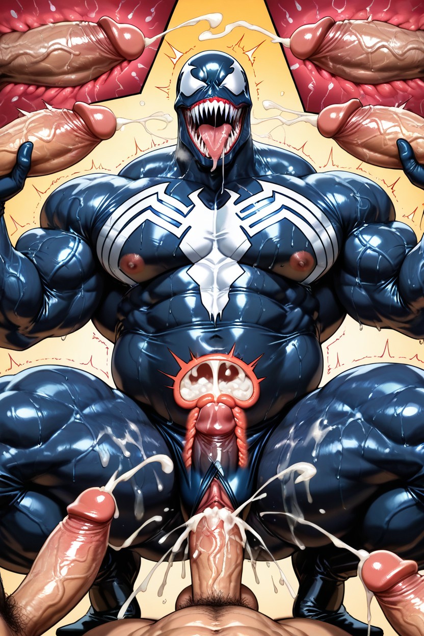 Ahegao, Sweating, Uterus Penetration Porno IA Gay