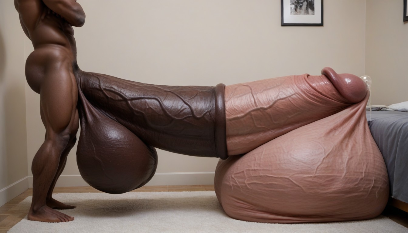立つ, Hyper Massive Balls, Massive Oversized Hyper Testicles ゲイAIポルノ