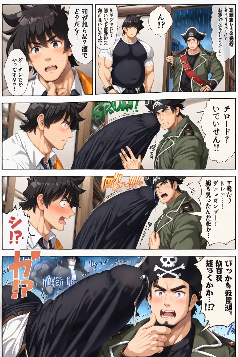 Good Artstyle, Clean Lines, Scrum 게이 AI 포르노
