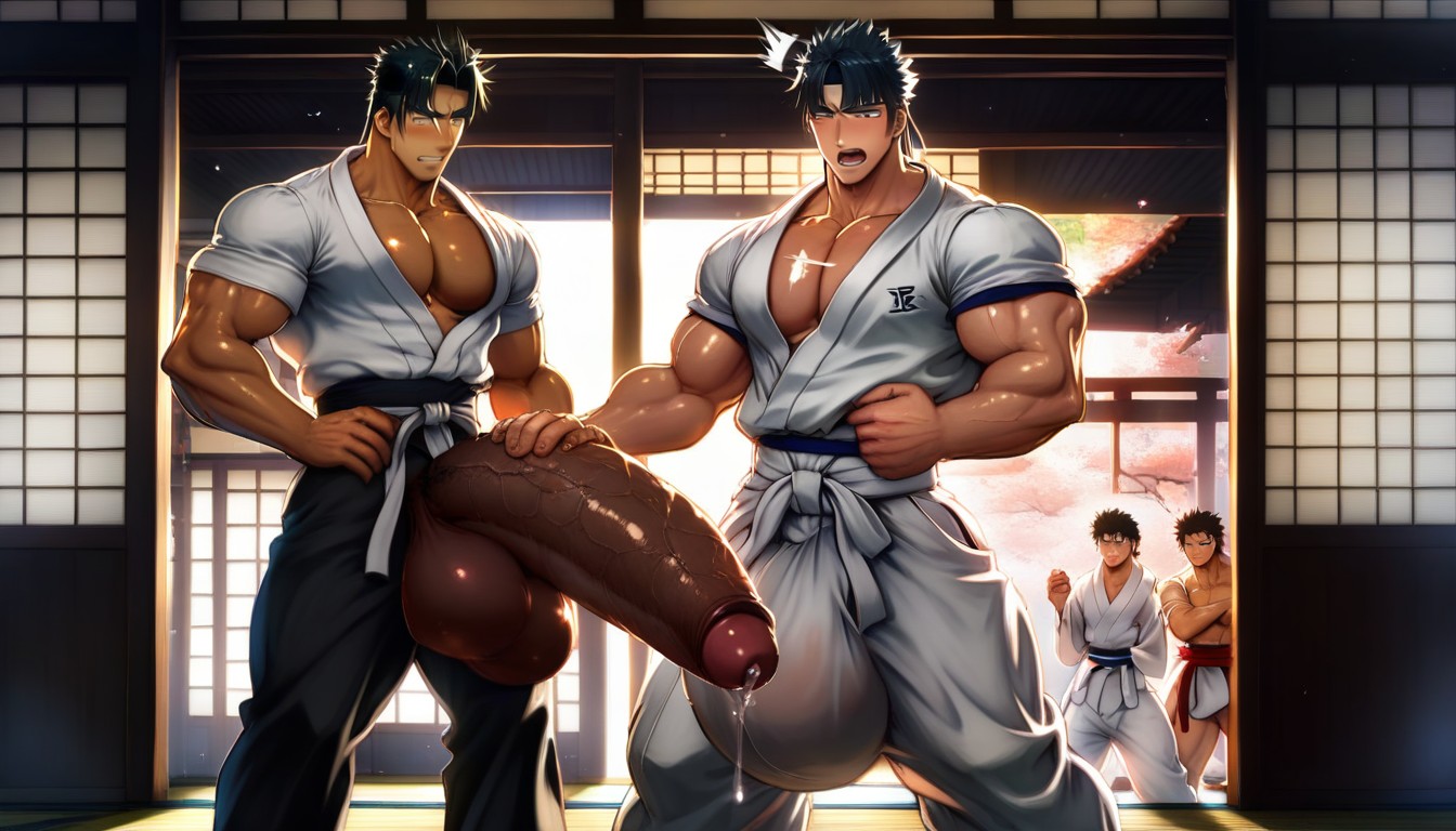 Strong Lines, Karate Teacher, Bara Hentai Comic AI Gay Porn