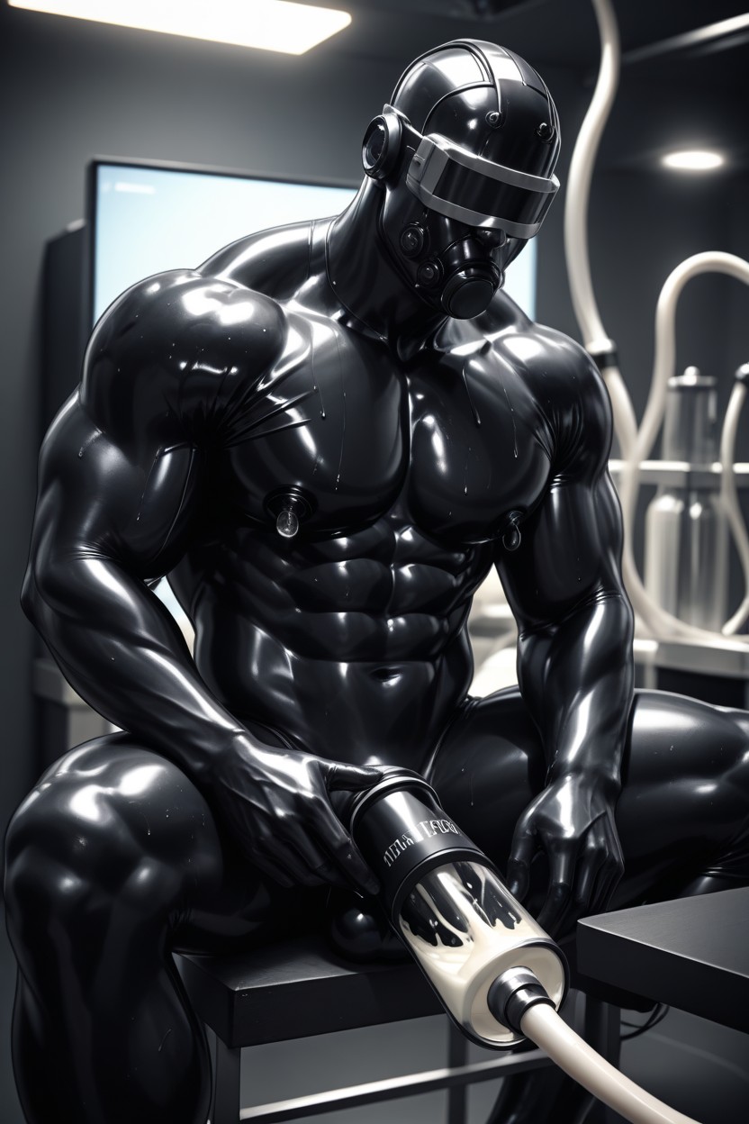 Silicone Skin, Latex Skin, Cock Pump ゲイAIポルノ