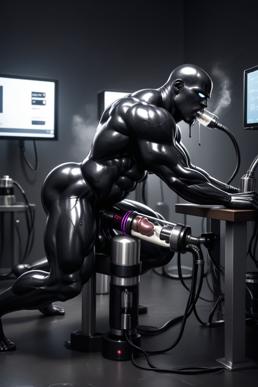 Being Milked, Glossy Surface, Himbo ゲイAIポルノ