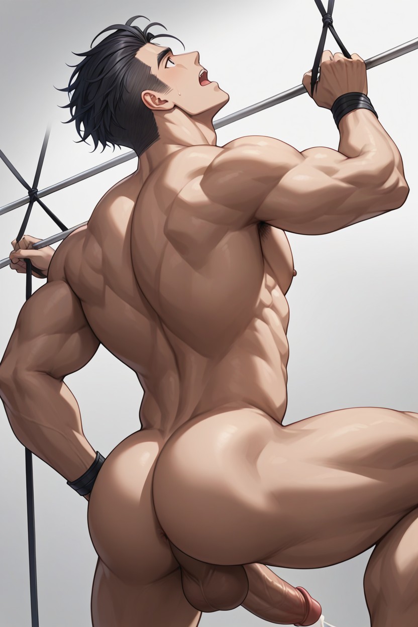 Juicy Thick Man Tits, Arched Back, Pecs Fully Expanded And Bulging Porno IA Gay