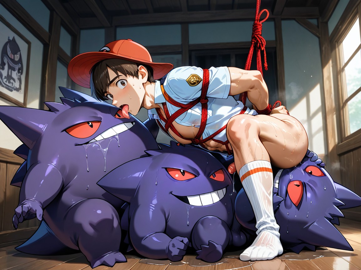 Florian Face Sitting On Gengar, Medium Cock, No Logo AI Gay Porn