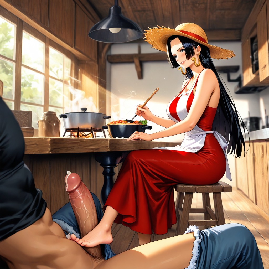 Expressive Faces, Detailed Interior, Apron Over Red Dress AI同性戀黃片