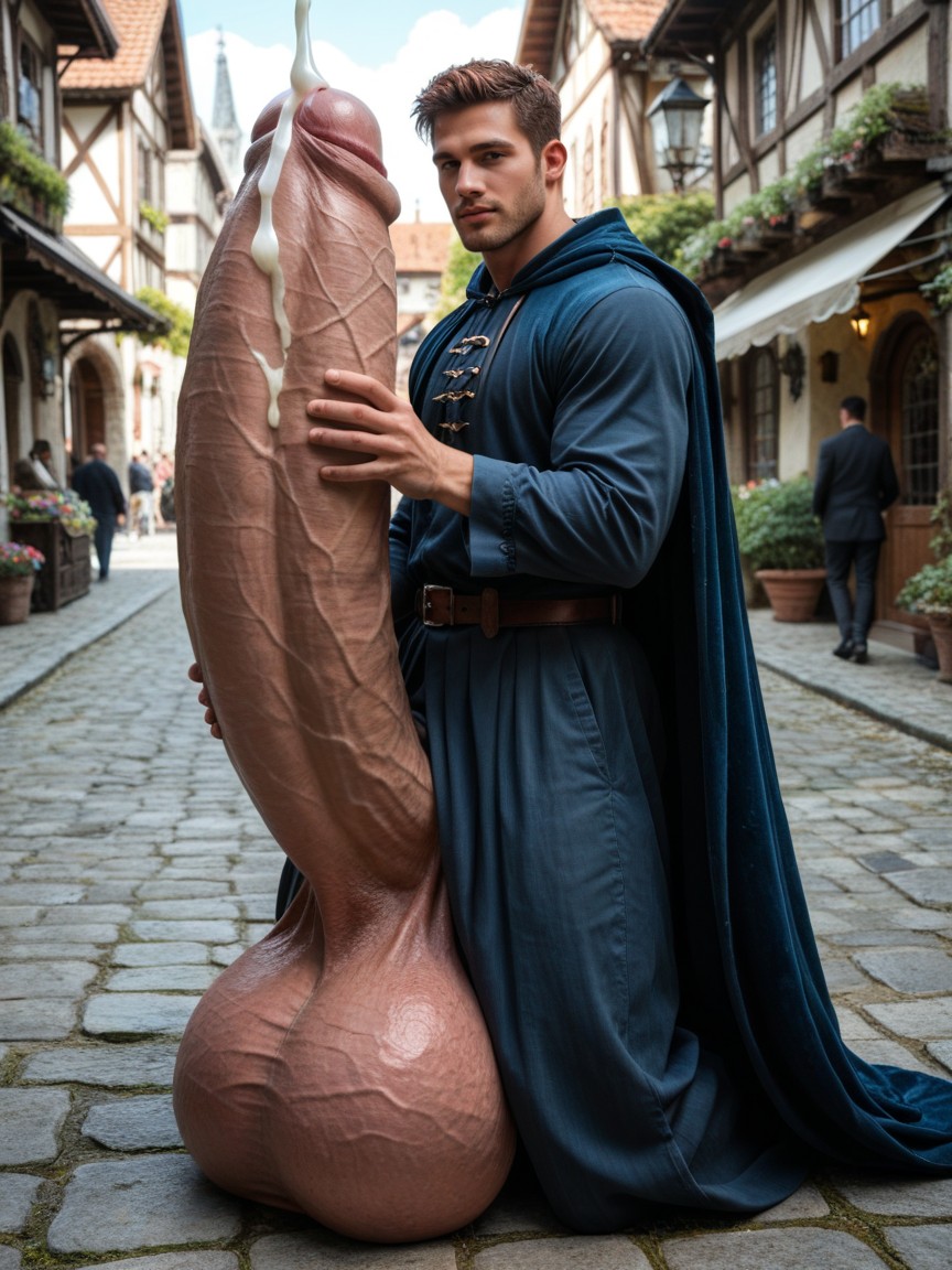 Huge Plump Balls, Gigantic Uncut Dick With Foreskin, Correct Anatomy AI同性戀黃片