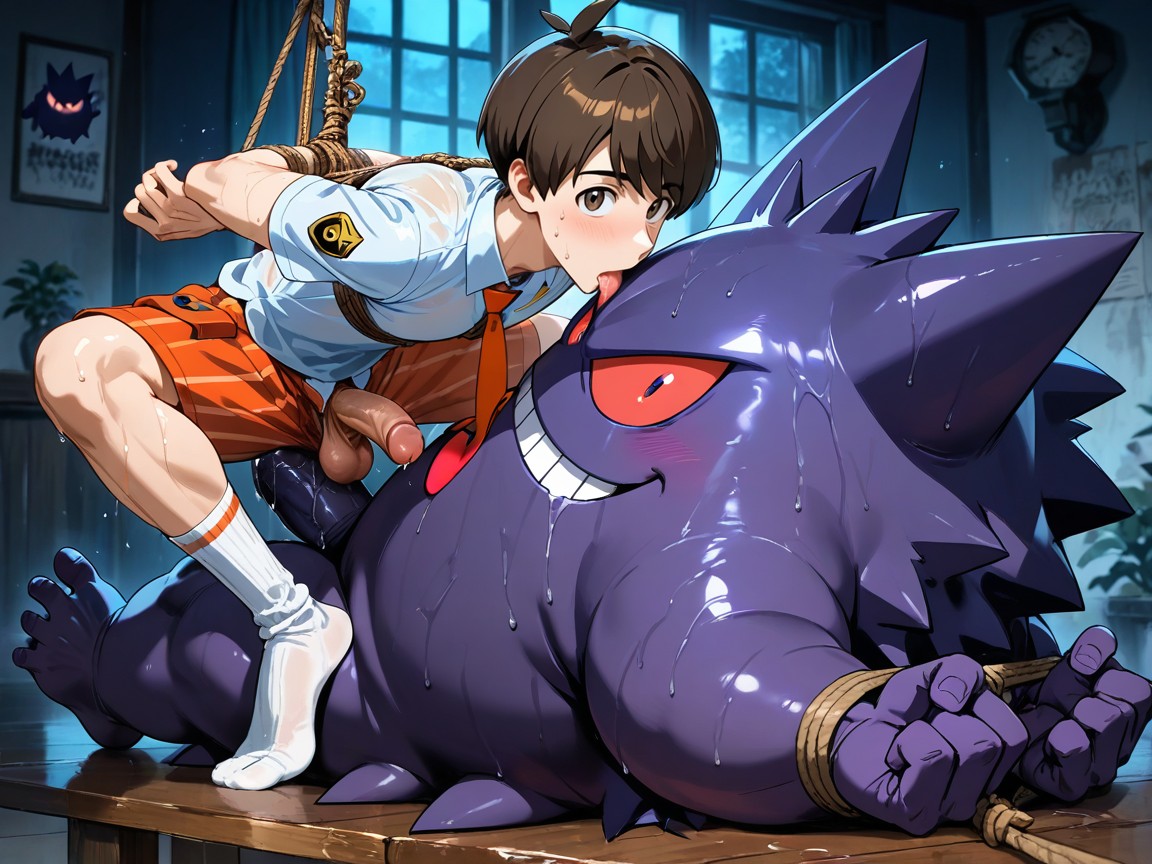 Gengar Licking Asshole, Ultra Detailed, Gengar Licking Florian Ass AI同性恋黄片