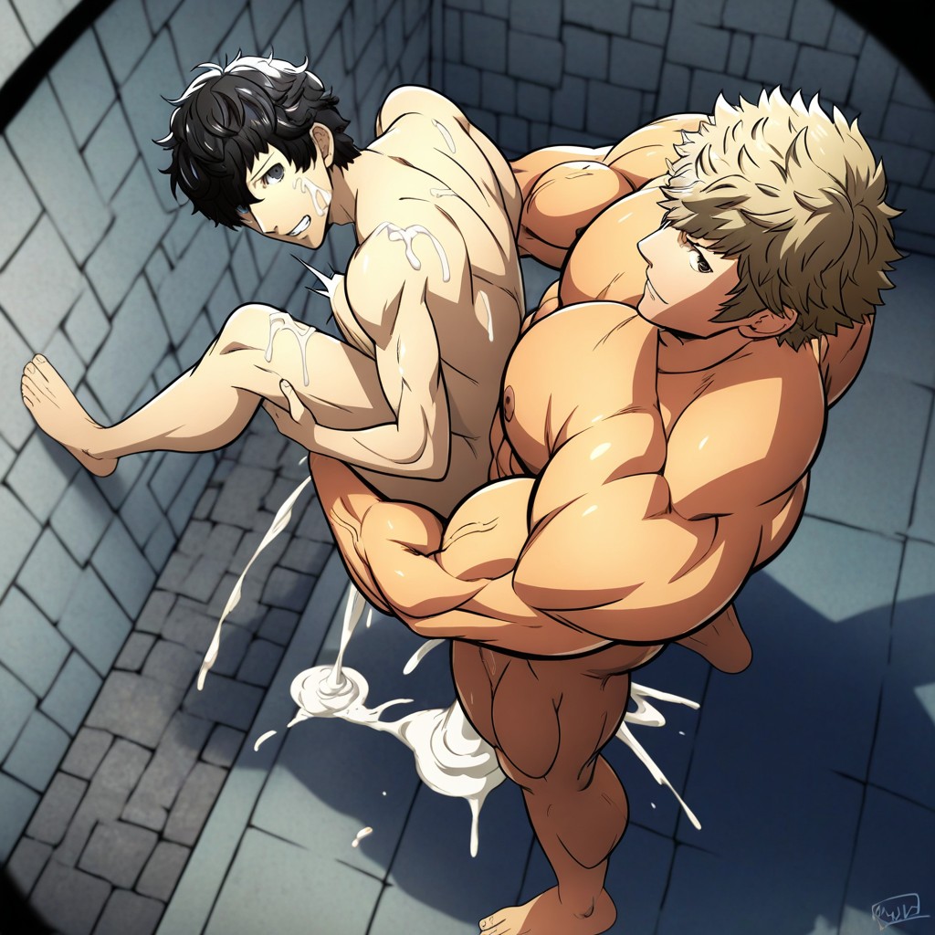Mentaiko Artstyle, Carrying Sex, Normal Colour ゲイAIポルノ