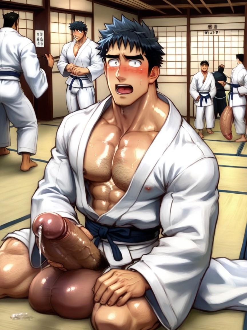 Skinny, Fuckboy, Cock Reaches Up To His Chin AI Gay Porn