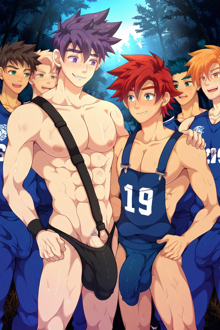 18+, All Eyes On Their Lower Bodies, Mikkoukun Art Style 同性戀AI成人