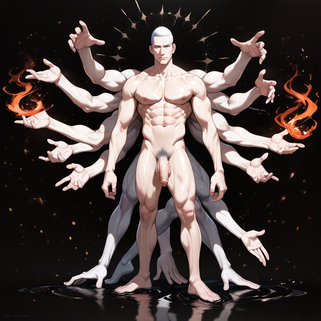 Nude, Shaved Hair, Hands AI同性戀黃片