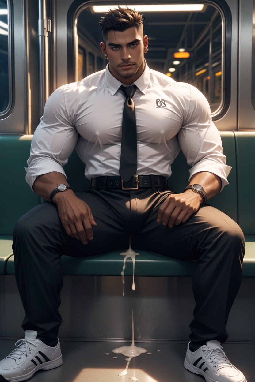 Ear Piercing, White Shirt, Subway Porno gay IA