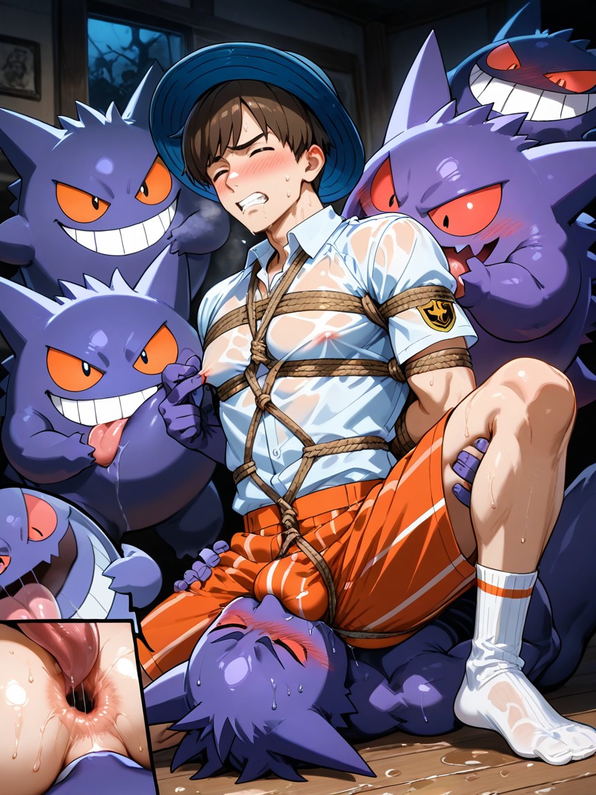 Side View, Gengar Licking Florian’s Nipples, Wet AI同性戀黃片