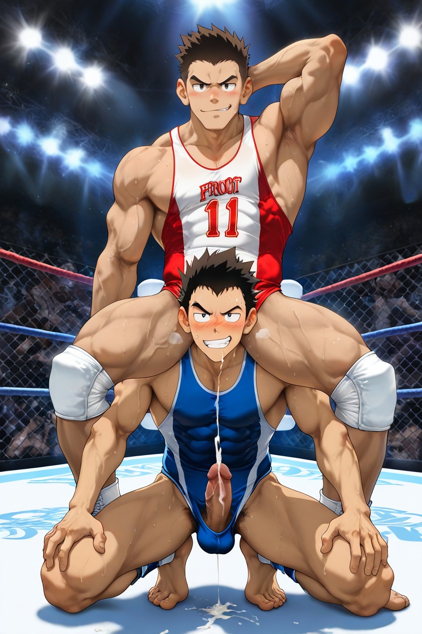 Wrestling Singlet, Hyper Cumshot, Boyish AI同性戀黃片