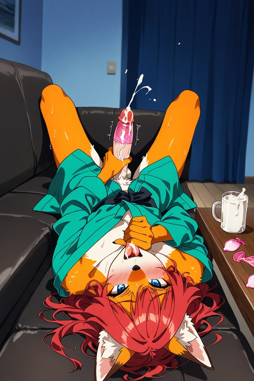 Red Hair, Blue Eyes, Kiss A Mug Full Of Semen Porno gay IA
