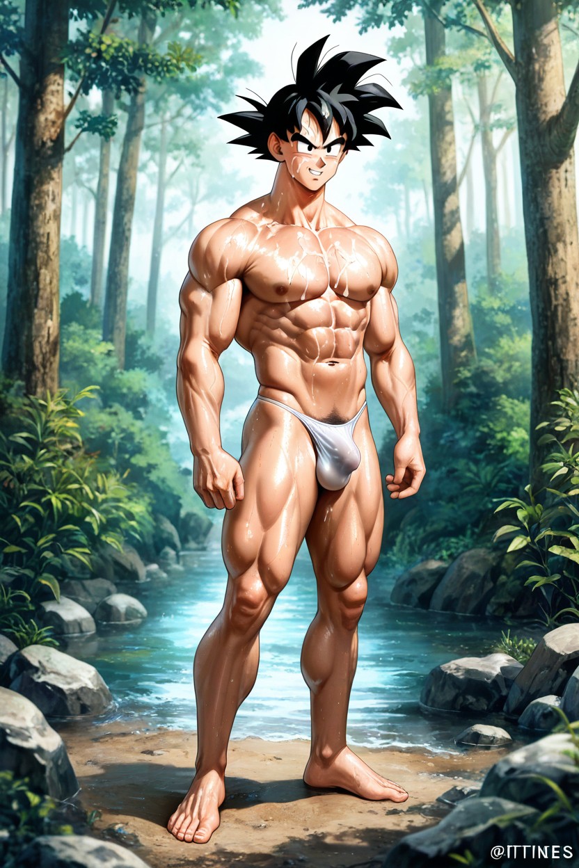 Forest, Happy, White Transparent Shirt AI同性恋黄片