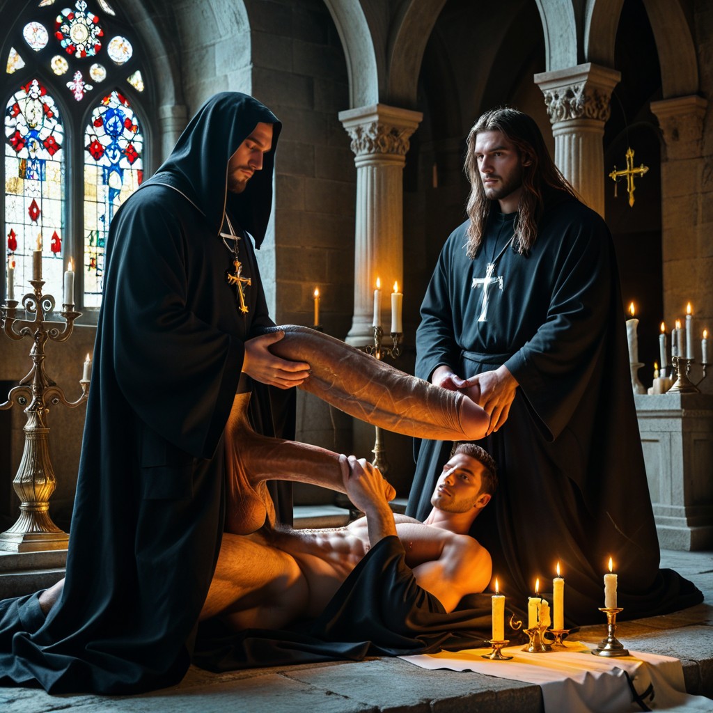 Handjob, Penis Longer And Thicker Than Body, Spiritual Porno IA Gay