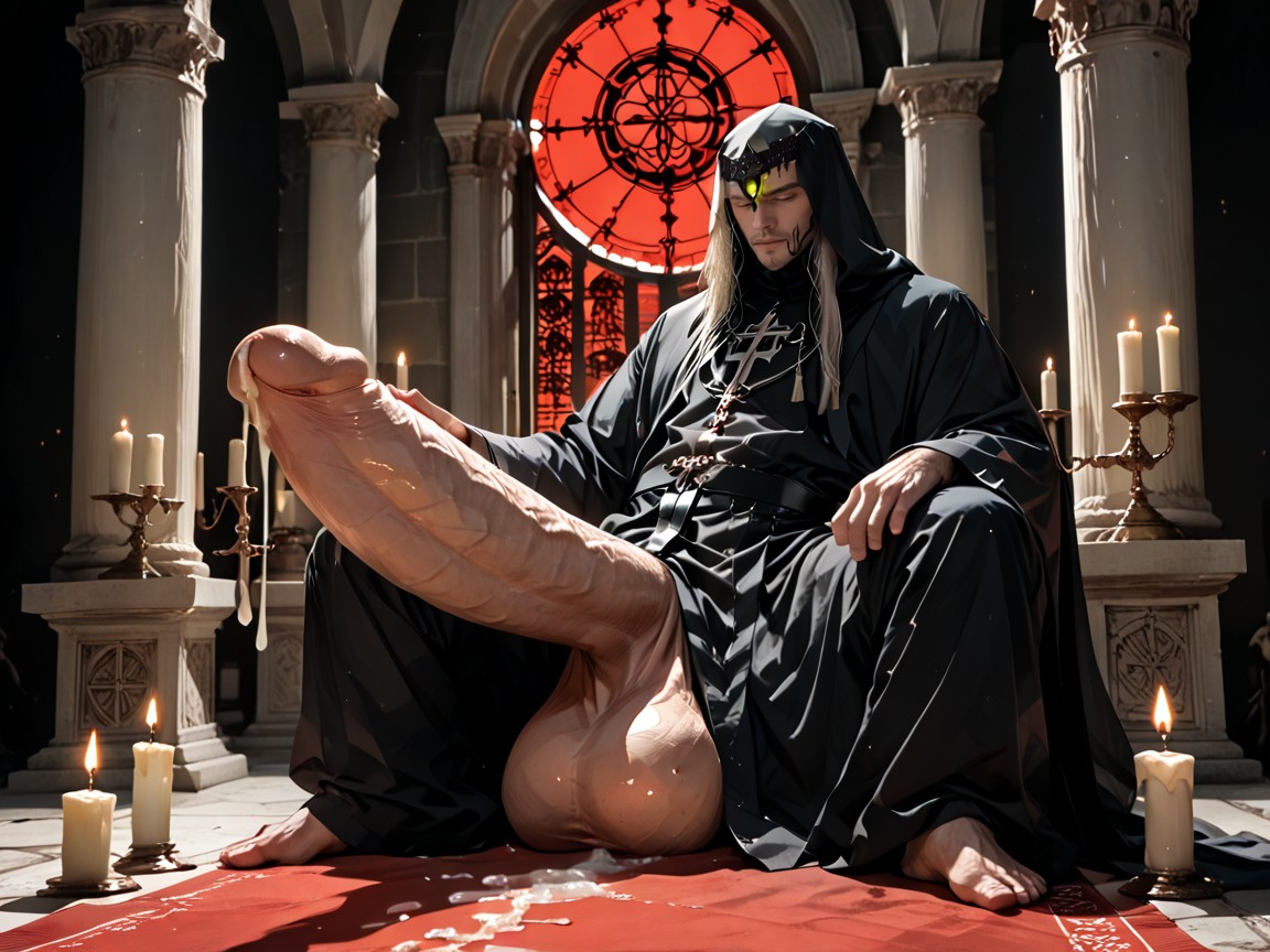 Massive Enormous Giant Hyper Cock, Detailed, Award-winning Photograph Porno gay IA