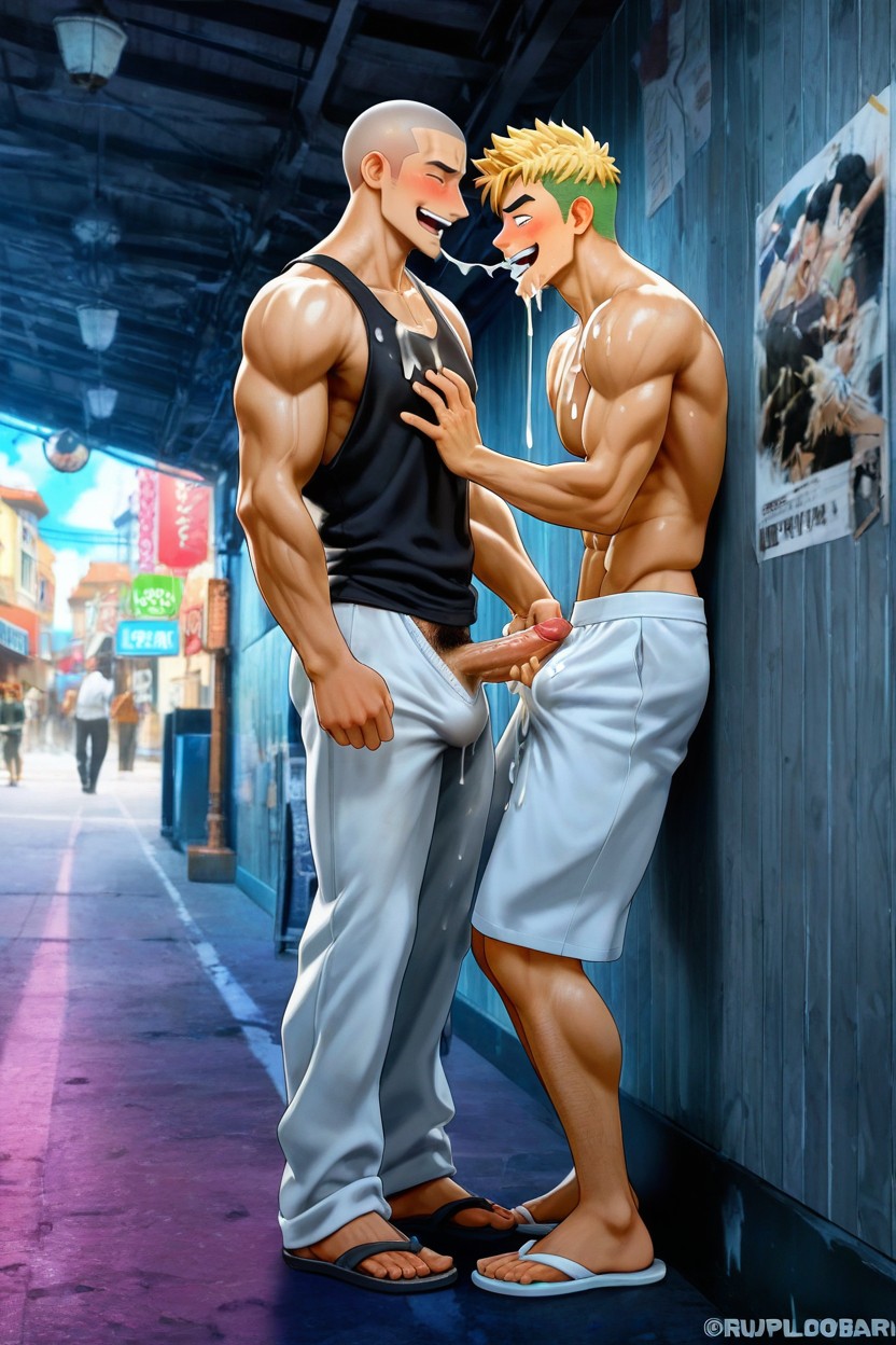 Melkor Mancin Artstyle, Only Gay Man, Friends AI Gay Porn
