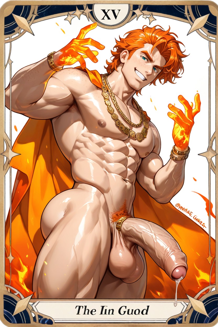 Happy, 매우 큰, Tarot Card 게이 AI 야짤