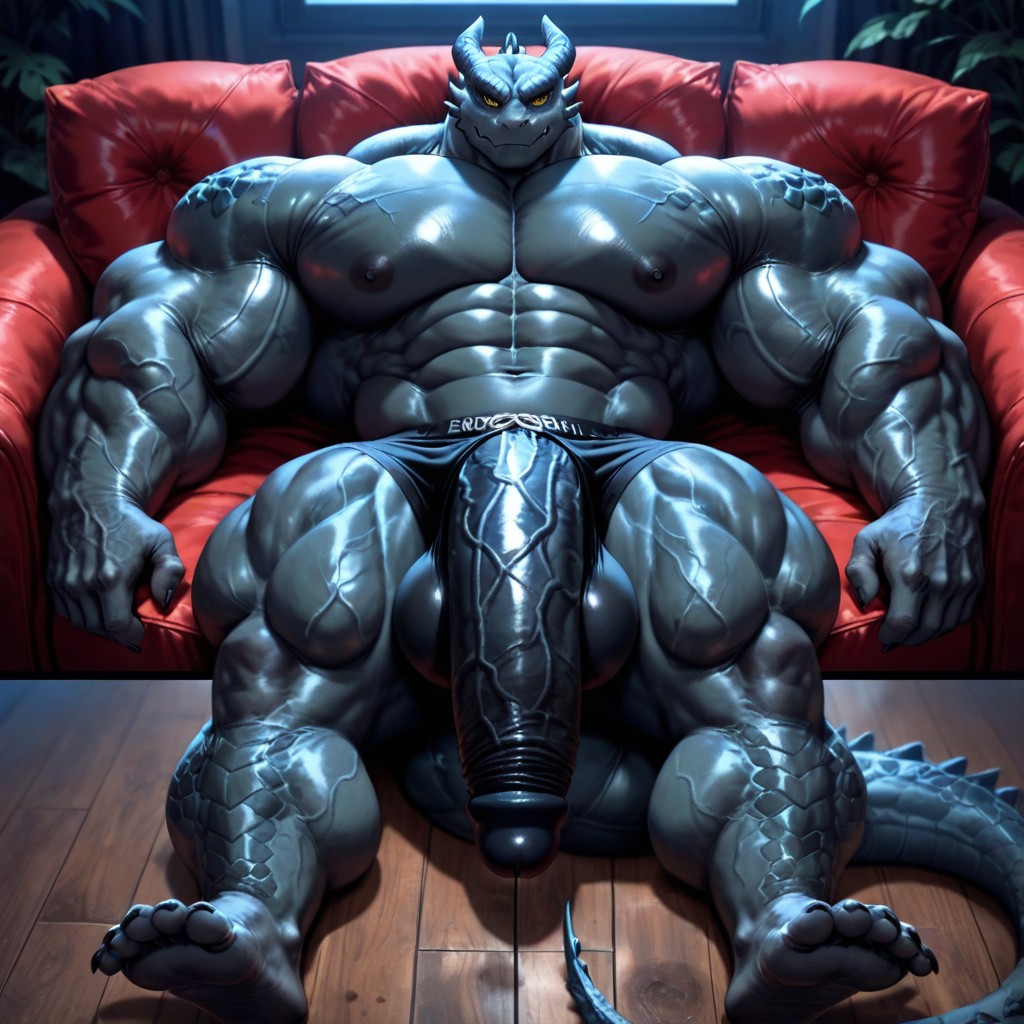 Massive Penis, Tumbada, Múltiples Vistas Porno gay IA