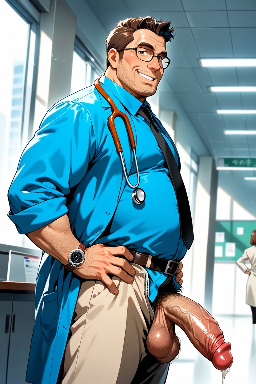 Exhibitionism, Afternoon, Tie AI Gay Porn