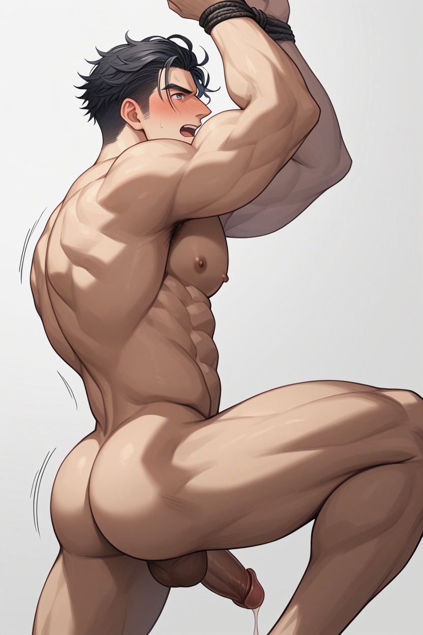 Nervoso, Reach Arms Back To Make The Pecs Bulge, Side Swept Hair Porno IA gay