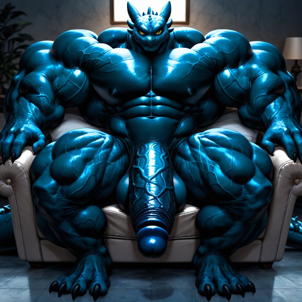 Laying On Couch, Corpo Todo, Detailed Porno IA gay