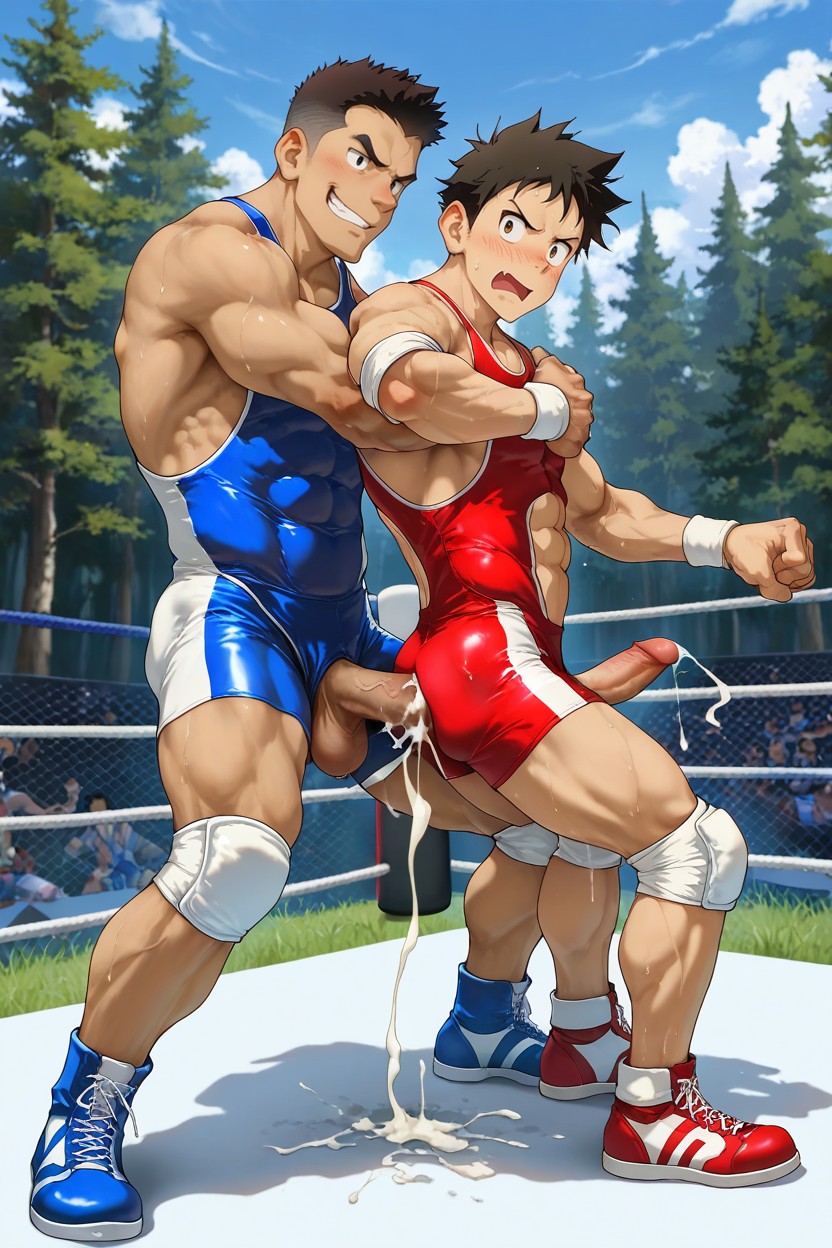 Hdr, Wrestling Singlet, Relaxed AI同性恋黄片
