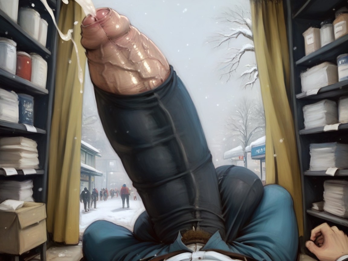 Good Quality Artwork, Hyper Bulge, Thick Lines AI Gay Porn