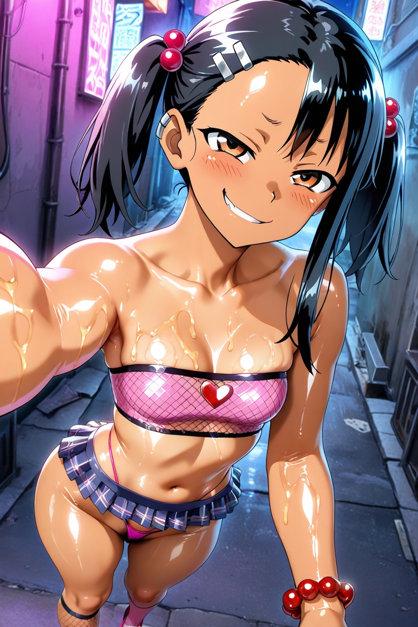 Red Pearl Bracelets, Selfie, Anime Style AI Gay Porn