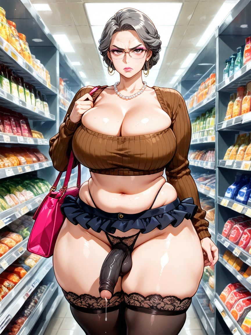 Grey Updo Hair, Attractive Timid, Very Sexy AI Gay Porn