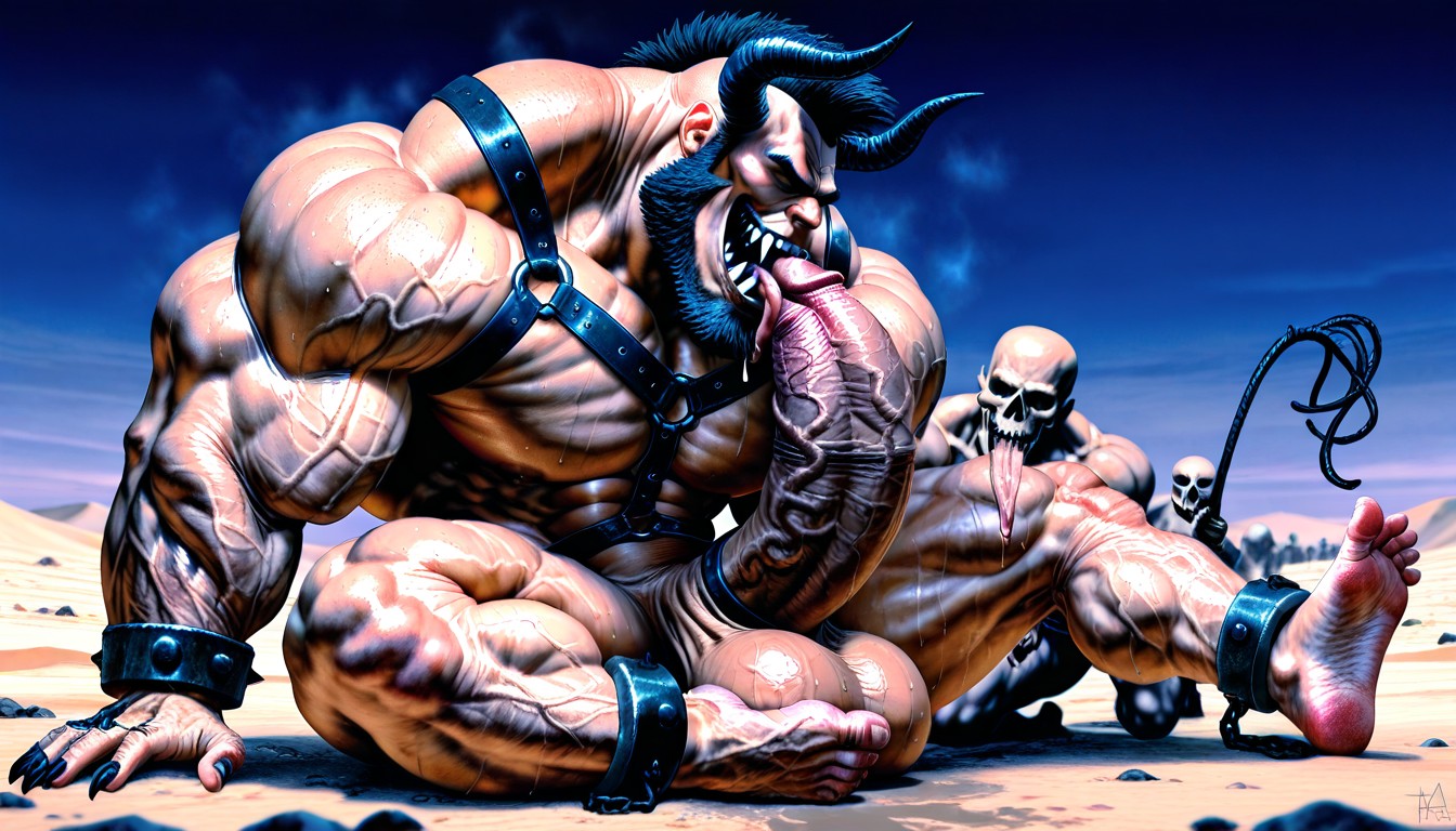 Realistic Face, Bodybuilder, Detailed Muscles AI Gay Porn