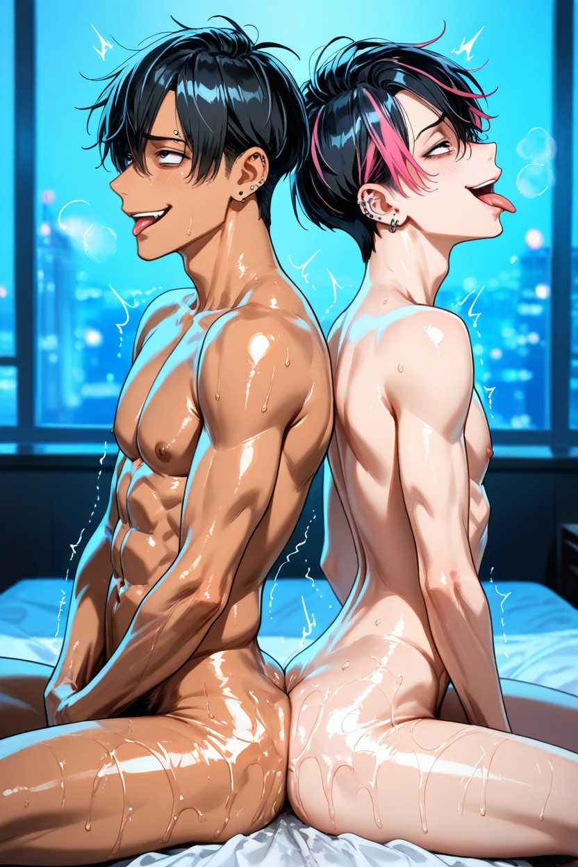 Emo, Naked, Night AI Gay Porn